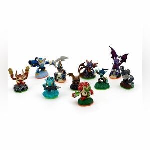 VTG Skylanders Mixed Character 10 Figures Bundle Dragons, Creatures & Villains